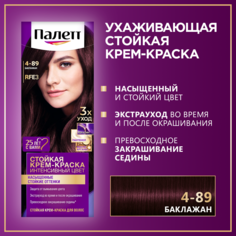 Стойкая крем-краска для волос Палетт Интенсивный цвет 4-89 (RFE3) Баклажан, 110 мл