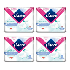 Прокладки женские LIBRESSE Ultra Pure Sensitive Ночные 6 шт х 4 уп