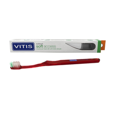 Зубная щетка Vitis Soft Access мягкая красная, 1 шт