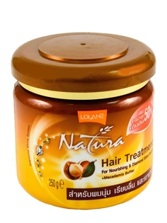 Питательная маска для волос с маслом макадамии Lolane Natura Питание и Бриллиантовый блеск