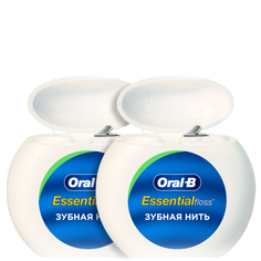 Зубная нить ORAL-B Essential floss мятная, 50 м х 2 шт