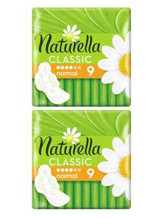 Прокладки Naturella Classic Normal с крылышками 2 уп. по 9 шт.