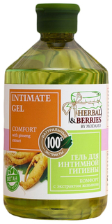 Гель для интимной гигиены Комфорт с экстрактом женьшеня "HERBAL&BERRIES" by MODAMO 500мл