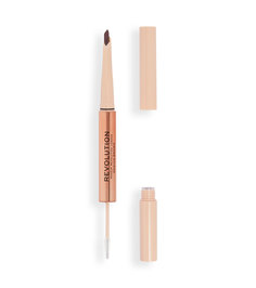 Карандаш Makeup Revolution и гель Eyebrow pencil Fluffy Brow Filter Duo Medium Brown