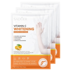 Тканевая маска для рук Sadoer Увлажняющая с витамином С 90 мл 3 шт