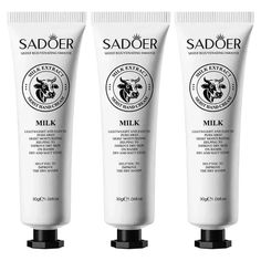 Крем для рук Sadoer Увлажняющий с экстрактом молока 30г 3шт