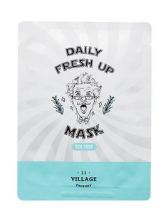 Успокаивающая тканевая маска VILLAGE 11 FACTORY с экстрактом чайного дерева No Brand