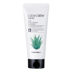 TONYMOLY Очищающая пенка для умывания с экстрактом алоэ вера CLEAN DEW Aloe Foam Cleanser No Brand