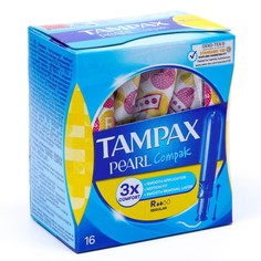 Tampax Тампоны с аппликатором Tampax Compak Pearl Regular Duo, 16 шт.