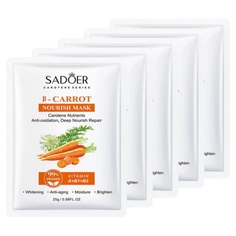 Тканевая маска для лица Sadoer Питательная с экстрактом моркови 25 гх5шт