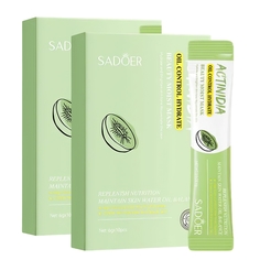 Маска для лица Sadoer Увлажняющая гелевая с маслом актинидии 10шт упак.х2уп