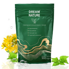 Соль для ванн Dream Nature Череда и крапива с пеной расслабляющая 900 г