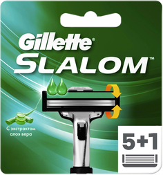 Сменные кассеты Gillette Slalom Plus (5 + 1) 6 шт.