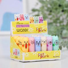 Бальзам для губ «Мяу», микс цветов и ароматов. (24 шт.) No Brand