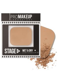 Пудра для лица Promakeup Laboratory Stage, 2 в 1, №S15 песочно-розовая, холодная, 10 г