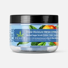 Скраб для тела Hempz Triple Moisture Fresh Citrus сахарный, 176 г