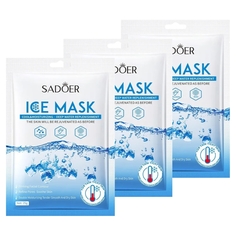 Набор Sadoer Охлаждающая тканевая маска для лица 25 г х 3 шт