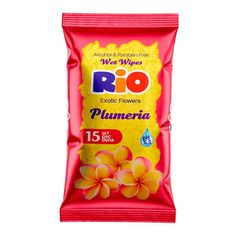 Салфетки влажные Rio цветная упаковка 15 шт