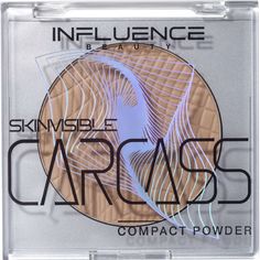 Пудра Influence Beauty SKINVISIBLE CARCASS компактная, легкая, тон 04 темно-бежевый, 4,2 г