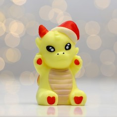 Фигурное мыло "Новогодний дракоша", 77 г, цвет желтый Чистое счастье