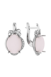 Серьги женские из серебра ПРИВОЛЖСКИЙ ЮВЕЛИР 361325-FA11RQ, кварц/фианит