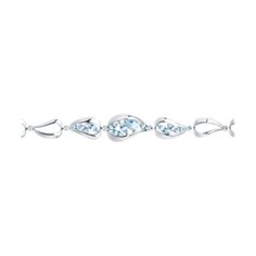 Браслет из серебра р. 19 SOKOLOV 92050135, топаз