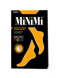 Носки женские Minimi Basic MICRO POIS 70 желтые one size