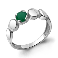 Кольцо из серебра с агатом р. 17,5 Aquamarine 6957809_925_р