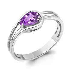 Кольцо из серебра р. 16,5 Aquamarine 6960704_925_р_16.5, аметист