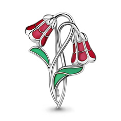 Брошь из серебра с эмалью Aquamarine 72795_925_р