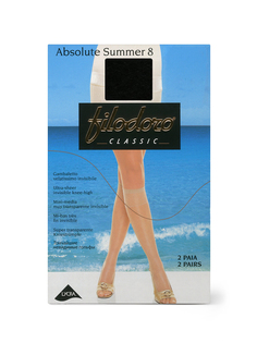 Гольфы женские Filodoro ABSOLUTE SUMMER 8 G черные OS Filodoro®