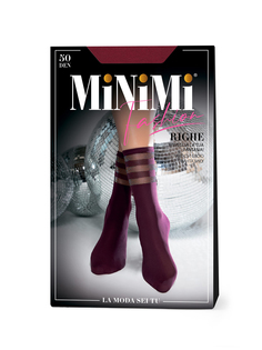 Носки женские Minimi Basic RIGHE 50 бордовые OS