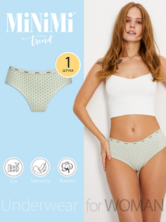 Трусы женские Minimi Basic MT Pois 231 panty зеленые 42 RU