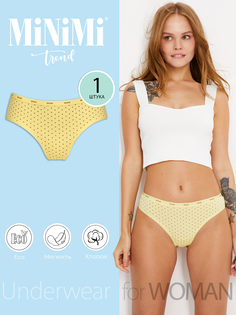 Трусы женские Minimi Basic MT Pois 211 string желтые 44 RU