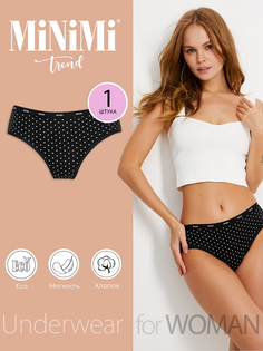 Трусы женские Minimi Basic MT Pois 221 slip черные 44 RU