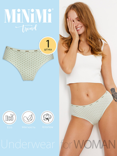 Трусы женские Minimi Basic MT Pois 221 slip зеленые 44 RU