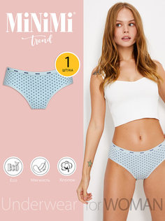 Трусы женские Minimi Basic MT Pois 221 slip голубые 46 RU