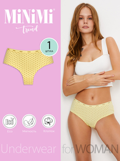 Трусы женские Minimi Basic MT Pois 231 panty желтые 48 RU