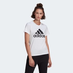 Футболка женская Adidas W Bl Tee белая XL