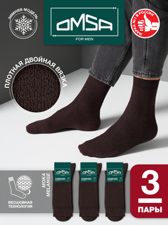 Комплект носков мужских Omsa SNL-498582 коричневых 39-41