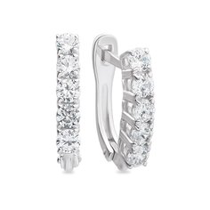 Серьги из серебра 585Gold 702006345, фианит