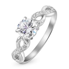 Кольцо из серебра р. 16,5 585Gold 701001061, фианит/фианит