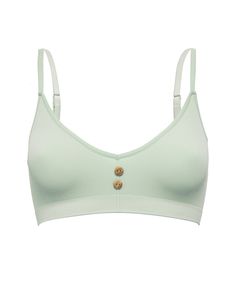 Эко-бюстгальтер в мелкий рубчик Eco-wear S-M мятный Pretty Polly