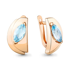 Серьги из серебра Aquamarine 4752902, топаз