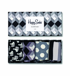 Подарочный набор носков женских Happy socks XBLW09 разноцветных 36-40