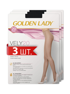 Комплект колготок Golden Lady VELY 20 nero 5(XL)