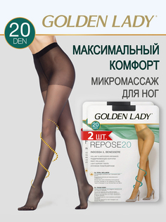 Комплект колготок Golden Lady REPOSE 20 nero 2