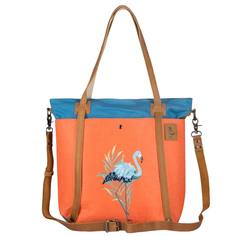 Сумка шоппер женская GINGER BIRD Фламинго, оранжевый