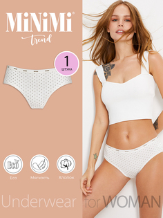 Трусы женские Minimi Basic MT Pois 221 slip белые 48 RU
