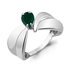 Кольцо из серебра р. 20 Aquamarine 6590109, агат